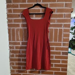 Charlotte Russe Red Open Back Dress Size M